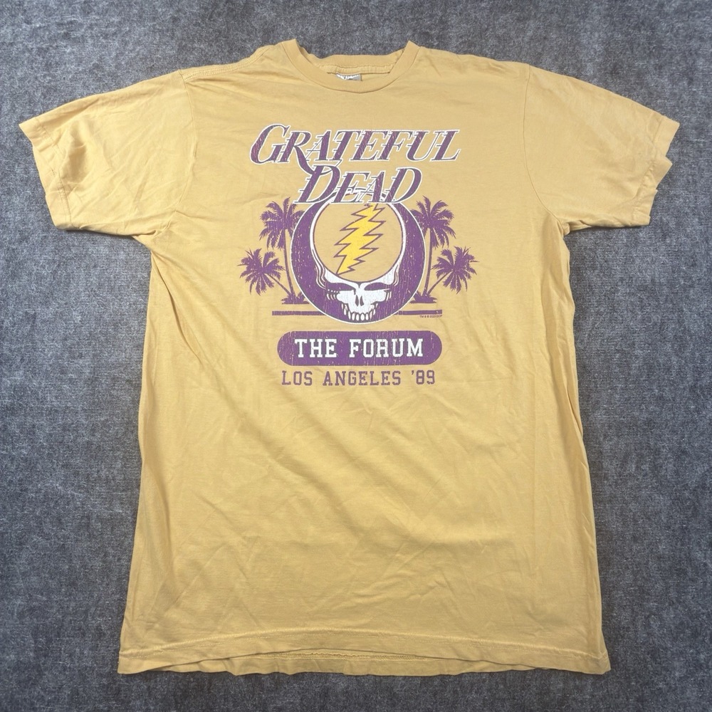 Grateful Dead The Forum Los Angeles 89 Steal Your Face T Shirt Large 2020